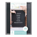 Letterboard Gray&Black- 16x20 pulgadas - DCWV