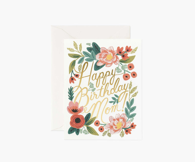Tarjeta de Felicitación - Happy Birthday Mom - Rifle Paper Co