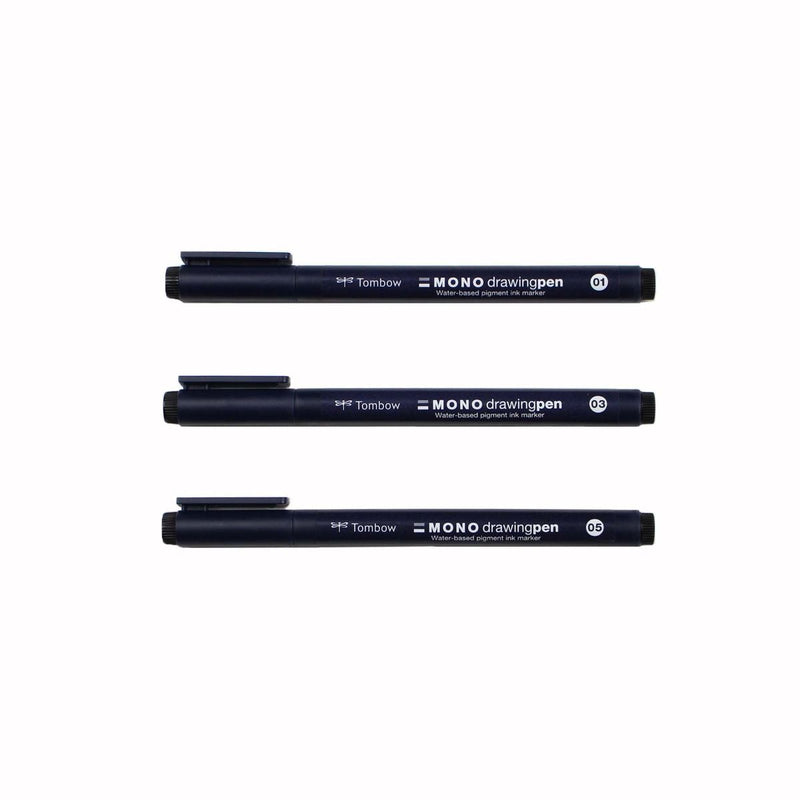 Mono Drawing - 3 Pack (01, 03, 05) - Tombow